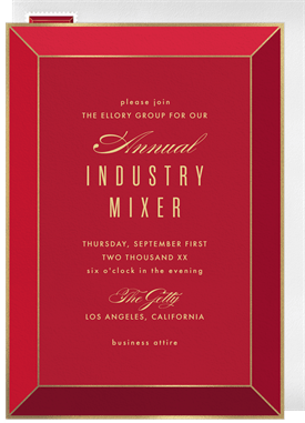 'Bold & Brilliant' Business Invitation