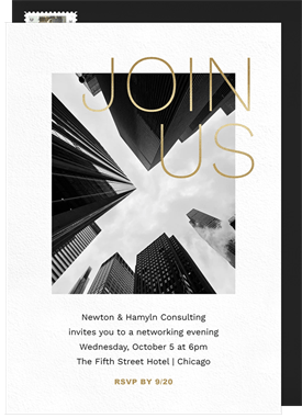 'Modern Join Us' Business Invitation
