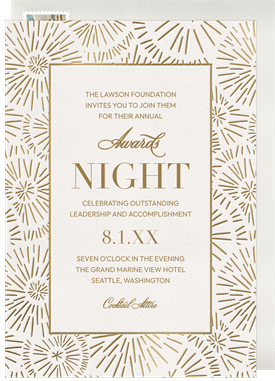 'Celebratory Starburst' Business Invitation