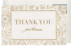 'Celebratory Starburst' Adult Birthday Thank You Note