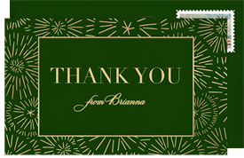 'Celebratory Starburst' Adult Birthday Thank You Note