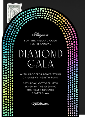 'Dotted Details' Gala Invitation