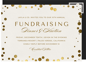 'Metallic Baubles' Gala Invitation