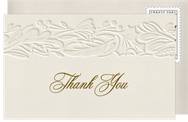 'Autumn Press' Wedding Thank You Note