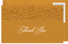'Autumn Press' Wedding Thank You Note
