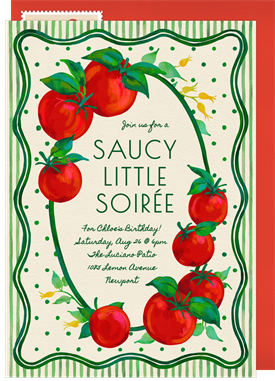 'Pomodoro' Adult Birthday Invitation