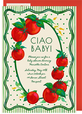 'Pomodoro' Baby Shower Invitation