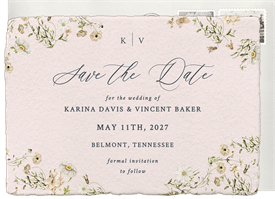 'Delicate Romance' Wedding Save the Date