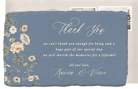 'Delicate Romance' Wedding Thank You Note