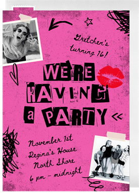 'Y2K Collage' Sweet 16 Invitation