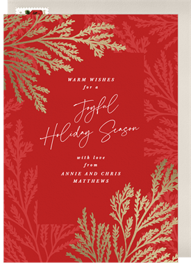 'Scattered Sprigs' Holiday Greetings Card