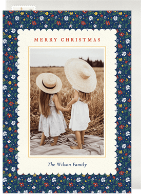 'Winter Bloom' Christmas Greetings Card