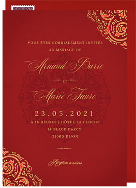 'Mehndi' Wedding Invitation