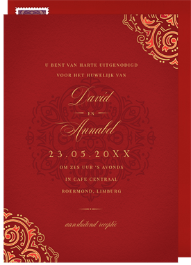 'Mehndi' Wedding Invitation