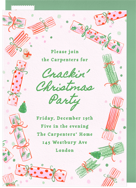'Crackin' Celebration' Christmas Party Invitation