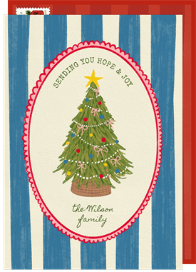 'Charming Christmas Tree' Holiday Greetings Card