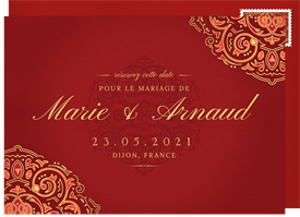 'Mehndi' Wedding Save the Date