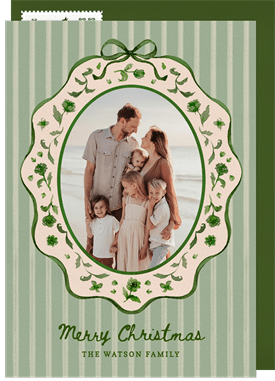 'Nostalgic Frame' Christmas Greetings Card