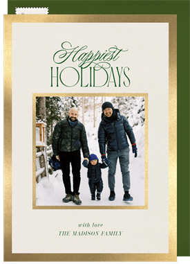 'Classic Wishes' Holiday Greetings Card
