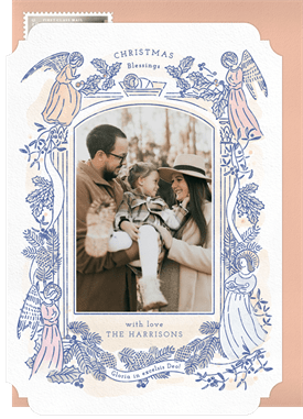 'Delicate Angels' Christmas Greetings Card