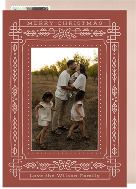 'Rustic Tidings' Christmas Greetings Card