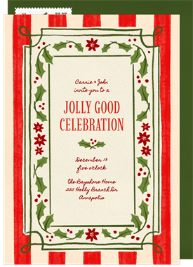 'Timeless Tidings' Holiday Party Invitation