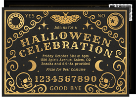 'Spirit Board' Halloween Invitation
