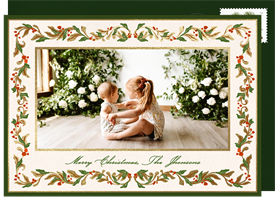 'Winter Golden Branches' Christmas Greetings Card