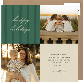 'Square Checker' Holiday Greetings Card