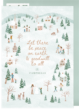 'Goodwill to All' Christmas Greetings Card