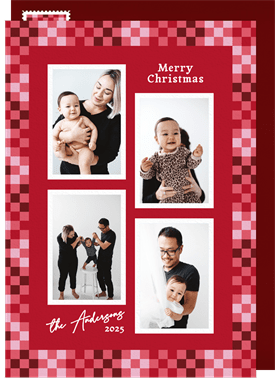 'Happy Patchwork' Christmas Greetings Card
