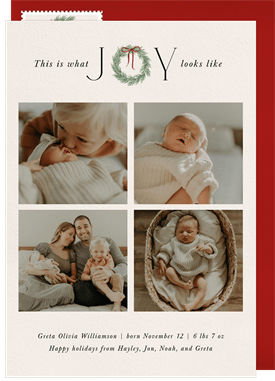 'Sweet Little Wreath' Holiday Greetings Card