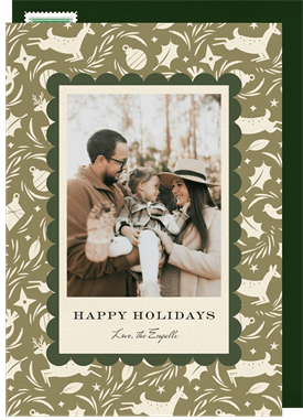 'Festive Wrapping Paper' Holiday Greetings Card