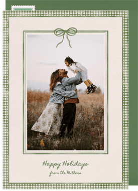 'Chic Rustic Frame' Holiday Greetings Card