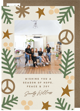 'Craft Sprigs' Business Holiday Greetings Card