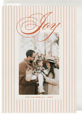 'Dainty Stripes' Holiday Greetings Card