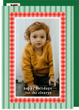 'Maximalist Borders' Holiday Greetings Card