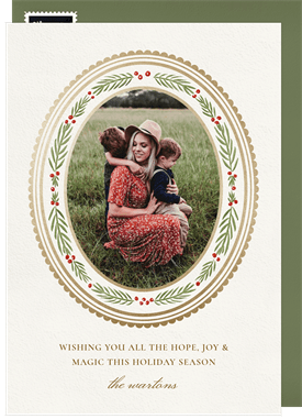 'Gilded Medallion' Holiday Greetings Card