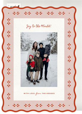 'Sweet Floral Details' Christmas Greetings Card