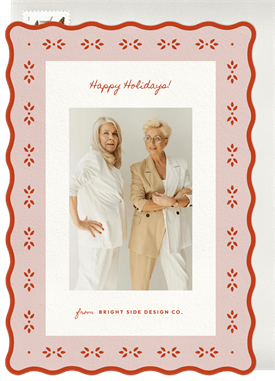 'Sweet Floral Details' Business Holiday Greetings Card