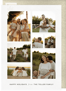 'Timeless Collage' Holiday Greetings Card