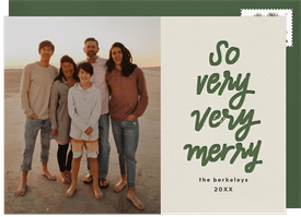'So Very Very Merry' Holiday Greetings Card