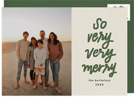 'So Very Very Merry' Christmas Greetings Card