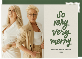 'So Very Very Merry' Business Holiday Greetings Card
