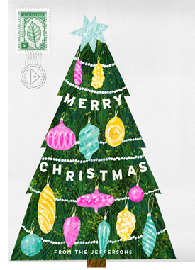 'Treemendous Christmas' Christmas Greetings Card