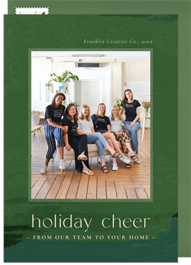 'Artful Elegance' Business Holiday Greetings Card