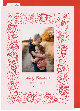 'Sweet Ornaments' Christmas Greetings Card