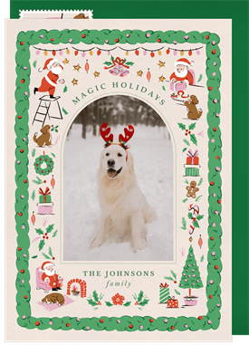 'Santa's Best Friend' Holiday Greetings Card