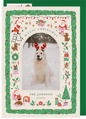 'Santa's Best Friend' Christmas Greetings Card