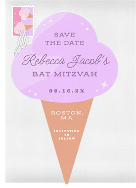 'Ice Cream Truck' Bat Mitzvah Save the Date